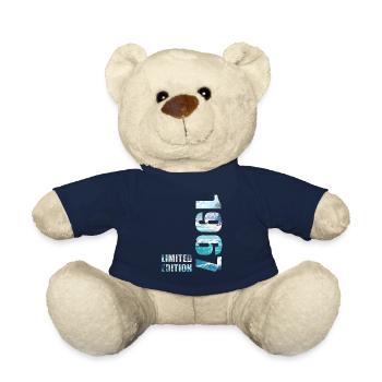 1967 Limited Edition T-Shirt Geburtstags Idee - Teddy - French Navy - Vorne