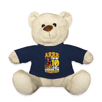 Ich bin 10 - Jungen Pirat - Teddy - French Navy - Vorne