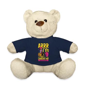 Ich bin 9 - Mädchen Pirat - Teddy - French Navy - Vorne