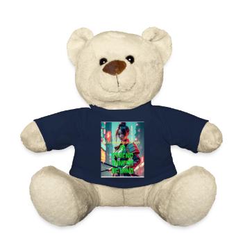 Having your own way is strengthness of mind - Teddy Bear - french navy - Front