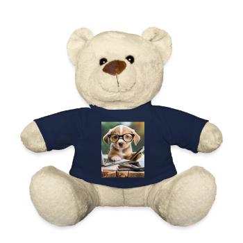 chien à lunettes - Nounours - bleu marine - Devant