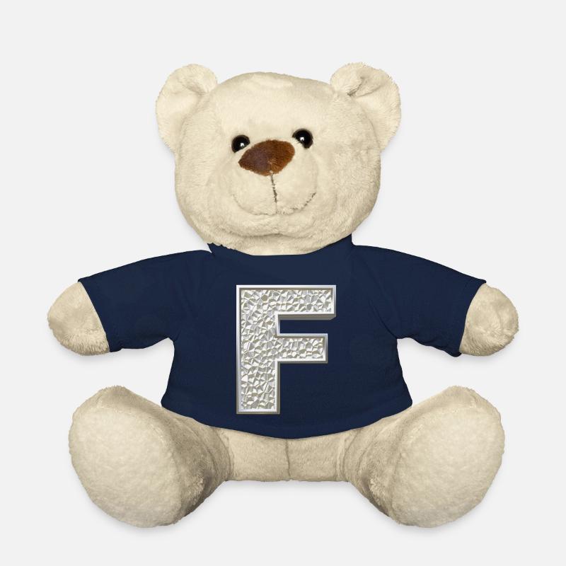 F, letter, letter F, initial, initial F, monogram, - Teddy - French Navy