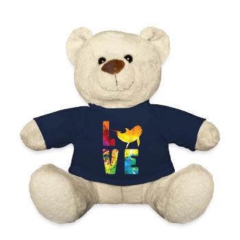 Dolphin Watercolor Love - Teddy - French Navy - Vorne