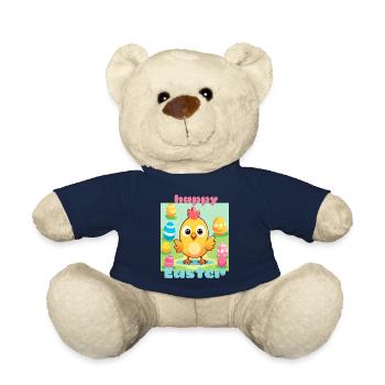 Petit coq de Pâques - Nounours - bleu marine - Devant