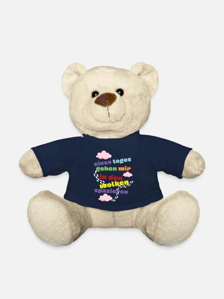 eines Tages - Wolken - Trauer und Verlust Motiv - Teddy - French Navy