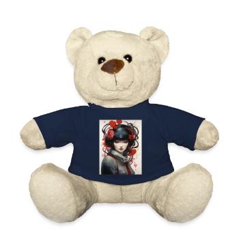 Manga Japonais Femme - Nounours - bleu marine - Devant
