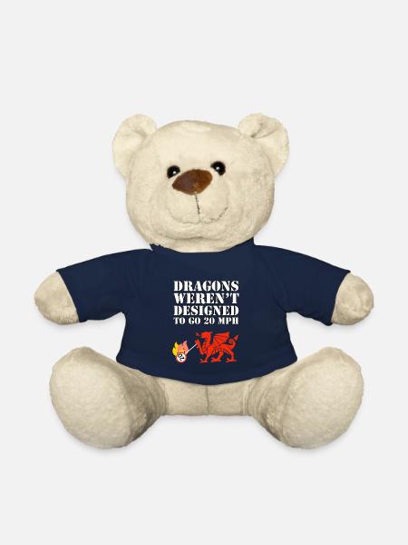 Anti Wales speed limit - no to 20! - Teddy Bear - french navy