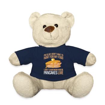 Pancake Lover Kids I'm Glad I - Teddy Bear - french navy - Front