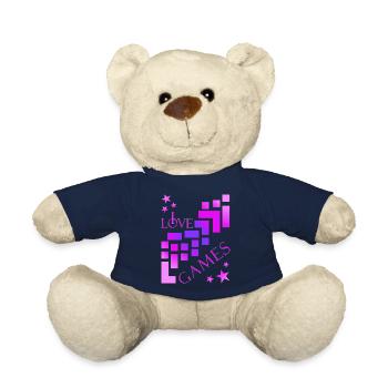 Building Blocks Player - Teddy Bear - french navy - Front