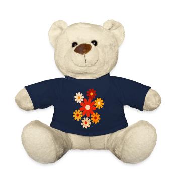 Bunte Blumen - Teddy - French Navy - Vorne