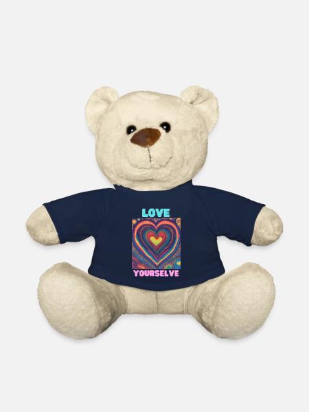 Love yourselve - Teddy Bear - french navy