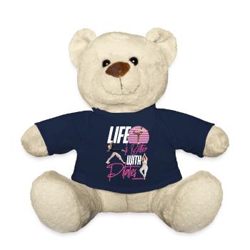 Pilates Instructor Teacher Life Is - Teddy Bear - french navy - Front