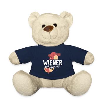 Hot Dog Adult Humor Pun Naughty - Teddy - French Navy - Vorne