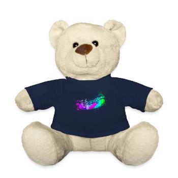 Hot-dog Adulte Aquarelle - Nounours - bleu marine - Devant