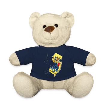 New Jersey (United States) | Real Flag | Flag Map Script - Teddy Bear - french navy - Front