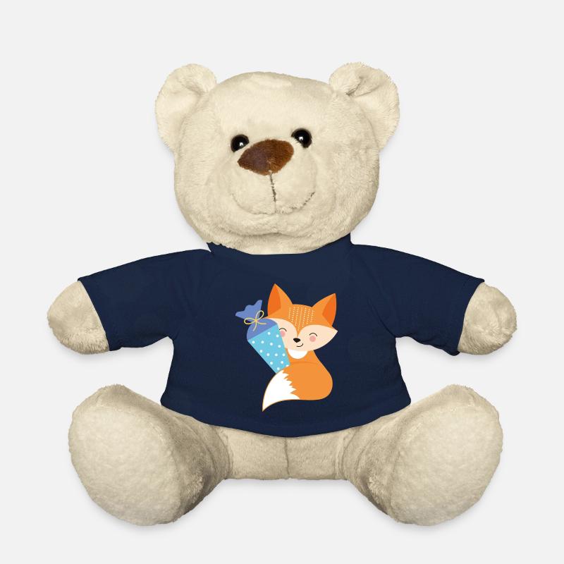 Fuchs mit Schultüte Einschulung - Teddy - French Navy