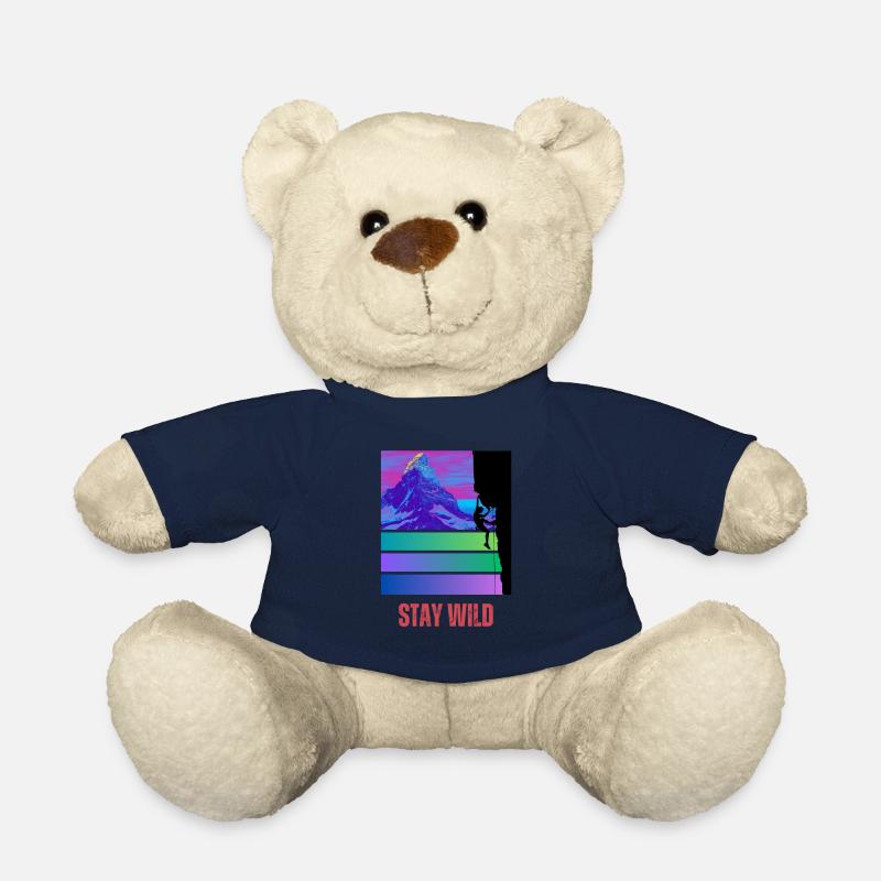 Restez sauvage - Nounours - bleu marine