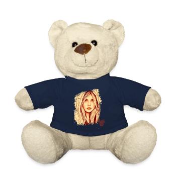 positive mind vibes life, Positive thinking - Nounours - bleu marine - Devant