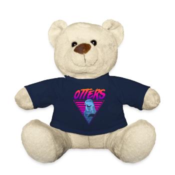 Otter 80s 90s Retro Vintage Otters - Teddy Bear - french navy - Front