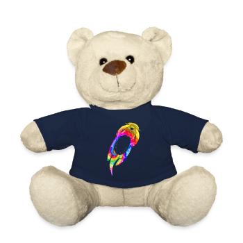 Otter Tie Dye - Teddy Bear - french navy - Front