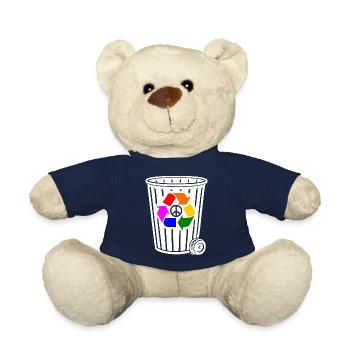 Peace Recycling Peacezeichen - Teddy - French Navy - Vorne