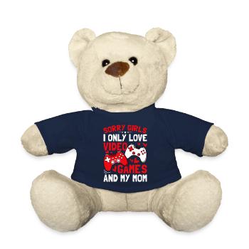 Boys Valentines Day Kids Video Games Funny gamer - Nounours - bleu marine - Devant