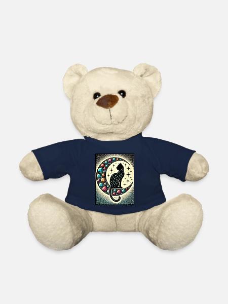 Chat Noir Luna - Nounours - bleu marine