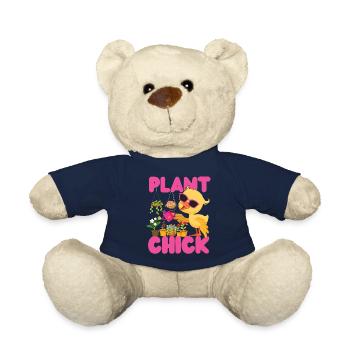 Plant Lover Gardening Chicken Girl - Teddy - French Navy - Vorne