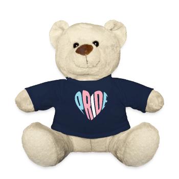 Transgender Trans LGBT Pride - Teddy Bear - french navy - Front