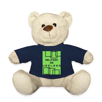 selfish is useless - Nounours - bleu marine - Devant