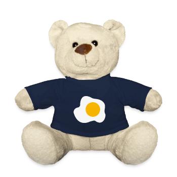 Spiegelei Grafik Frühstück Eigelb Liebhaber - Teddy - French Navy - Vorne