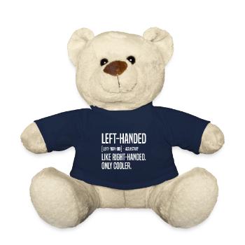Left Handed Definition Left Hand Left-Handed - Teddy Bear - french navy - Front
