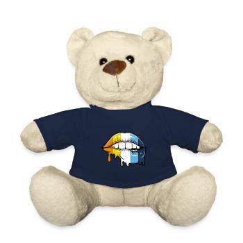 Lèvres dégoulinantes Aroace Pride - Nounours - bleu marine - Devant