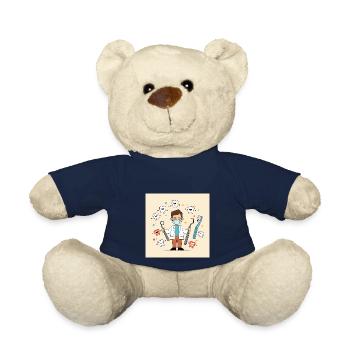 Dentist | Dentist | Dental Practice - Teddy Bear - french navy - Front