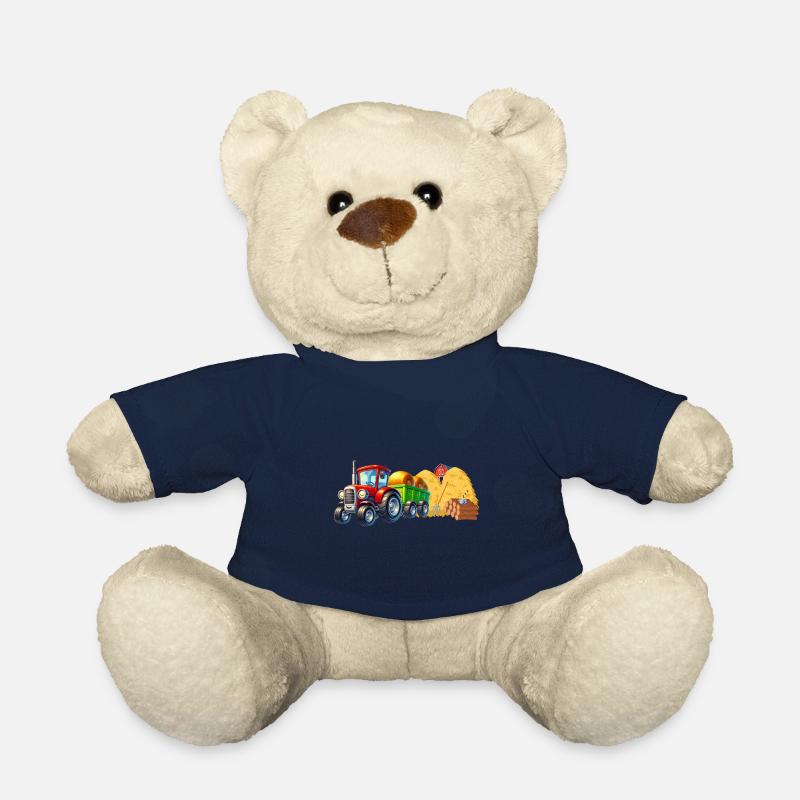 Traktor Heuernte - Kleine Pause - Teddy - French Navy