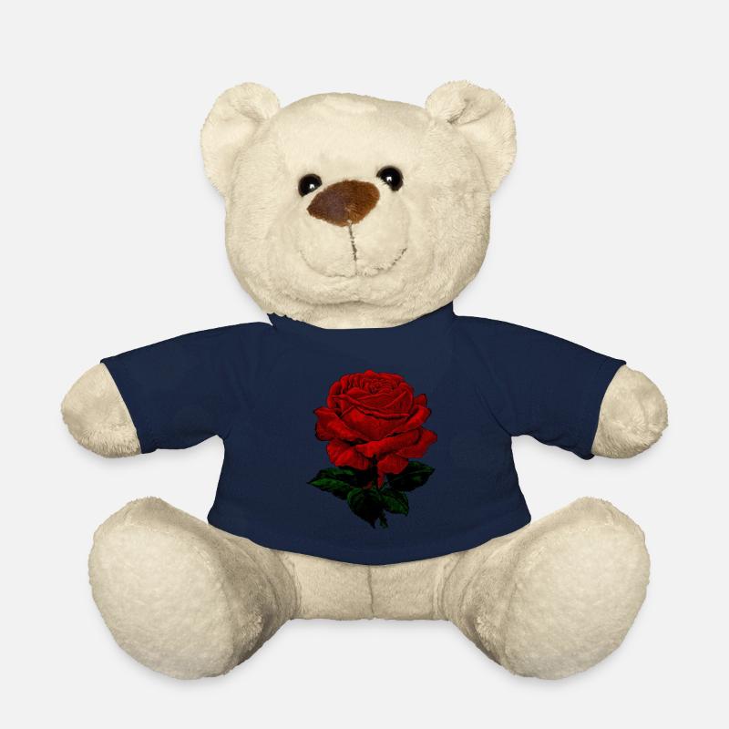 Vintage Rose rot - Teddy - French Navy