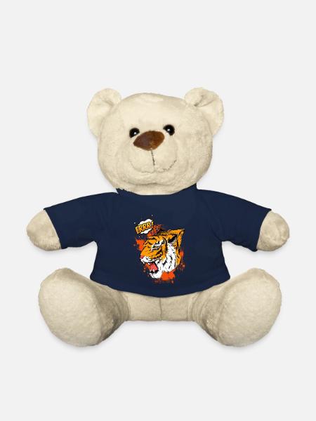 Tigre cool errr! Très beau motif - Nounours - bleu marine