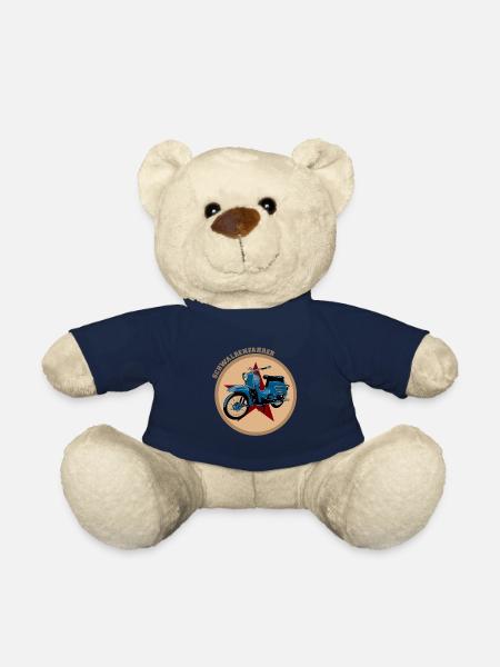 Schwalbe Simson Moped DDR Suhl KR51 Geschenk - Teddy - French Navy