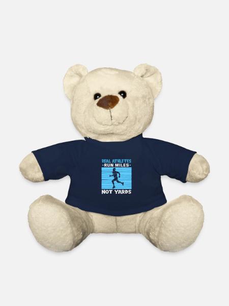 Laufen Marathon Läuferin Laufsport - Teddy - French Navy