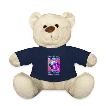Dog saying Dalmatian design for dog lovers - Teddy Bear - french navy - Front