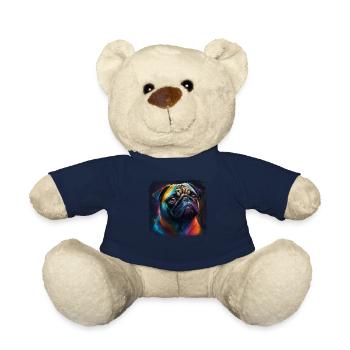 Hunde Spruch Mops Design für Hundeliebhaber - Teddy - French Navy - Vorne
