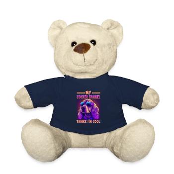 Dog saying Cocker Spaniel pour les amoureux des chiens - Nounours - bleu marine - Devant