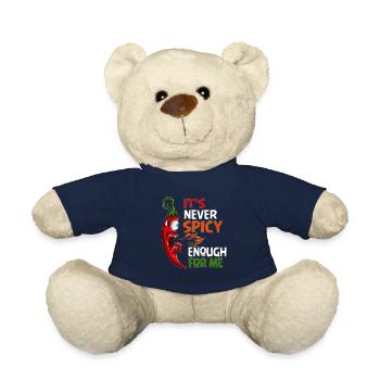 Hot Chili Spice Chili Pepper Jalapeños Fans - Teddy Bear - french navy - Front