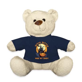 Halloween design für die Halloween Party - Teddy - French Navy - Vorne
