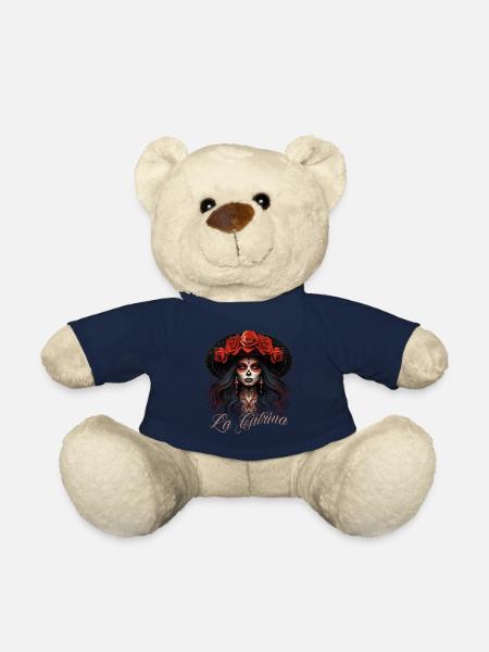 La Catrina Cool Dia De Los Muertos Design - Nounours - bleu marine