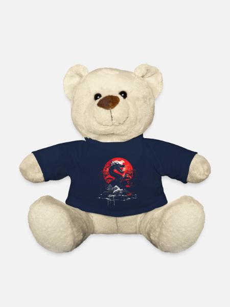 Japanese Tattoo Night Mystical Japan - Teddy Bear - french navy