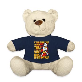 Citation amusante de Muay Thai - Nounours - bleu marine - Devant