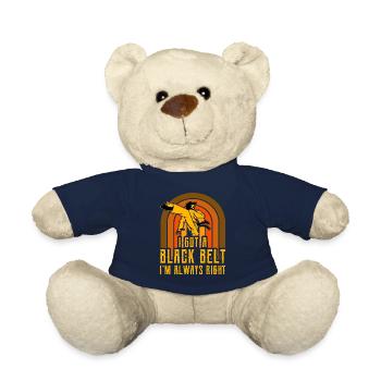 I got a Black Belt I'm always right - Teddy Bear - french navy - Front