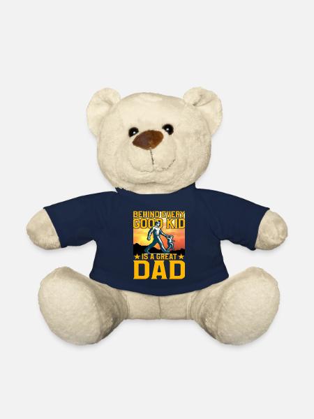 Behind every Good Kid is a great Dad - Teddy Bear - french navy