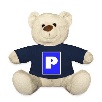 My parking space - Teddy Bear - french navy - Front